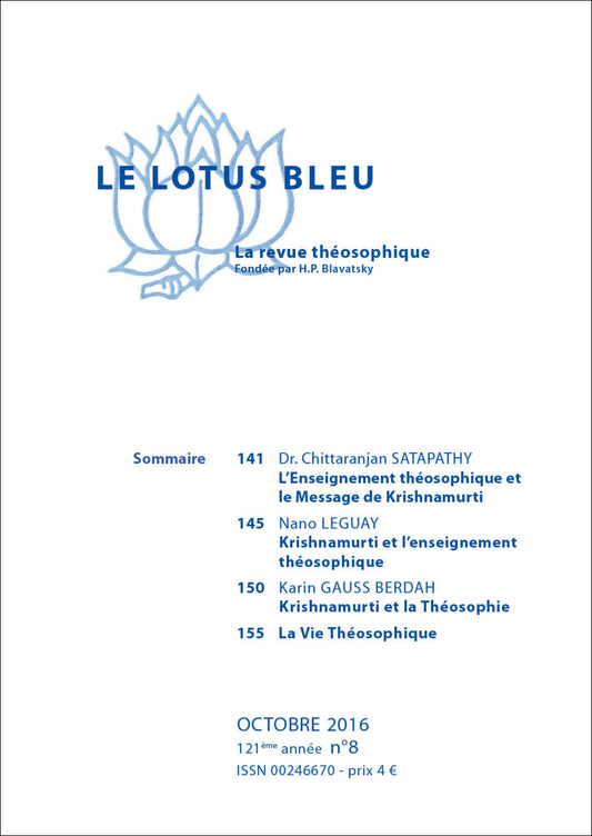 Le Lotus Bleu 2016/08
