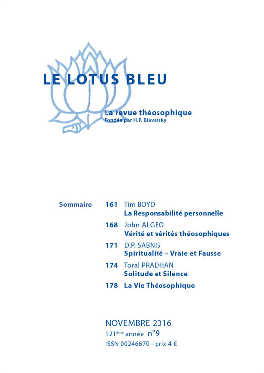 Le Lotus Bleu 2016/09
