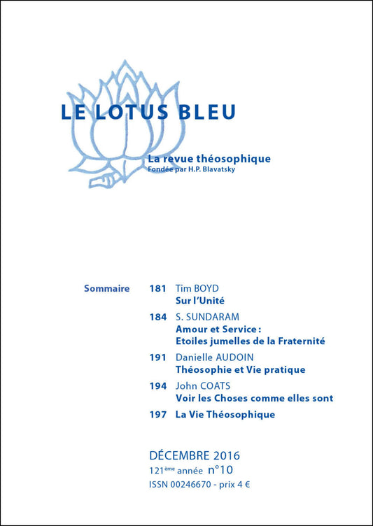 Le Lotus Bleu 2016/10
