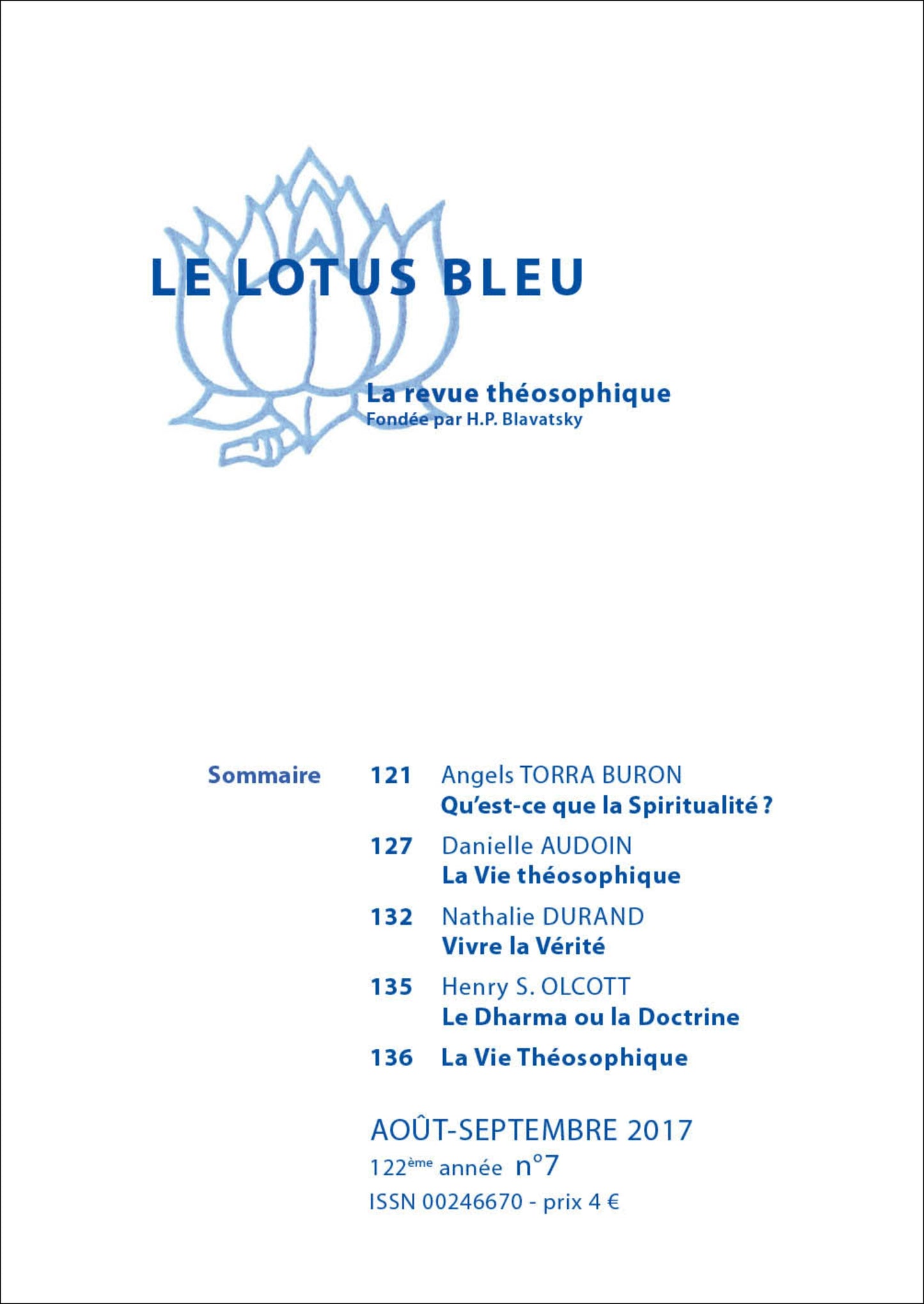 Le Lotus Bleu 2017/07