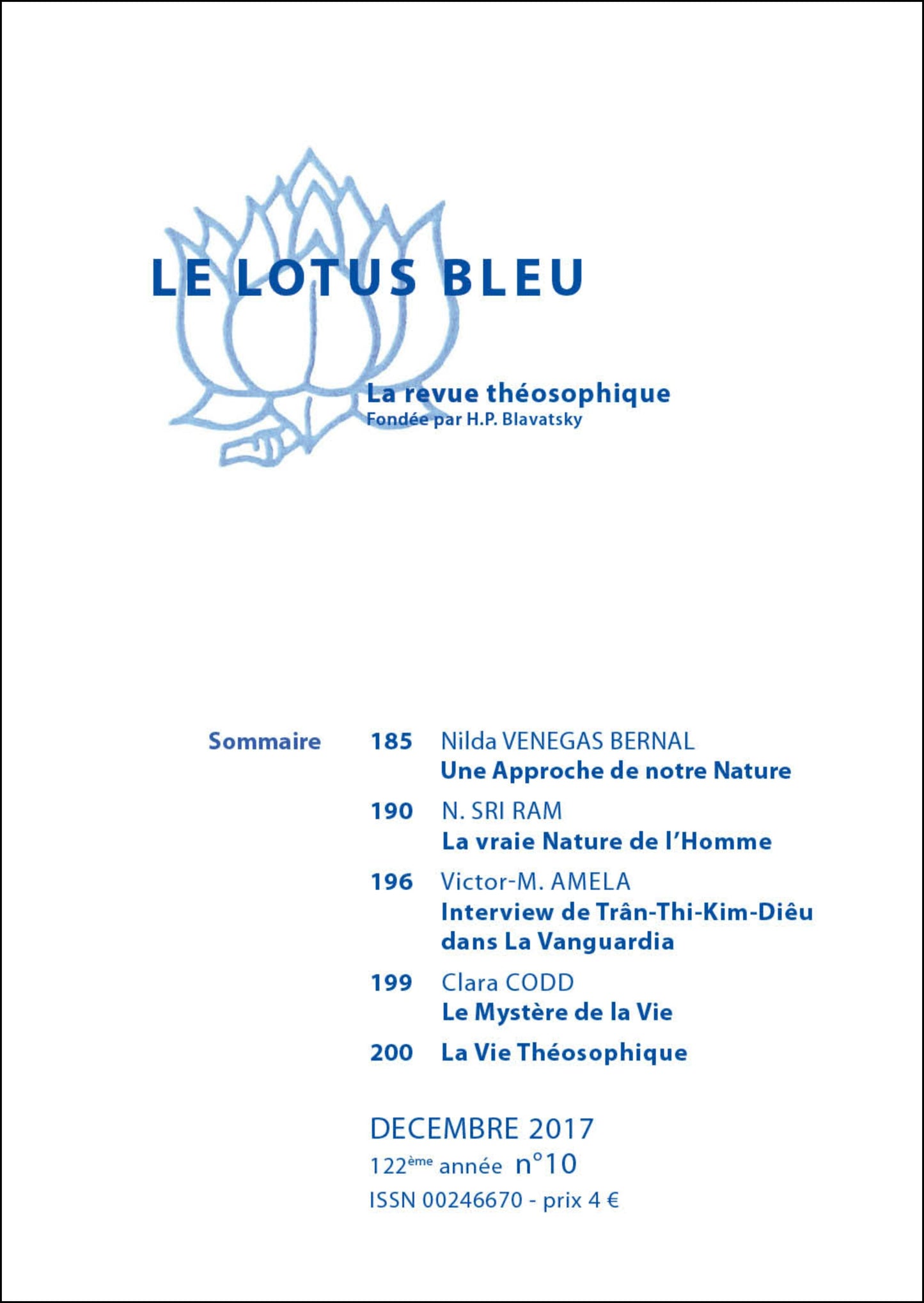 Le Lotus Bleu 2017/10