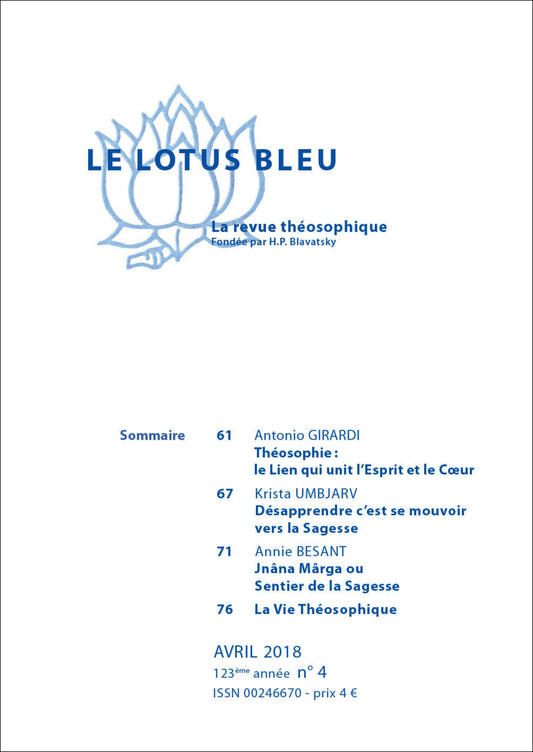 Le Lotus Bleu 2018/04