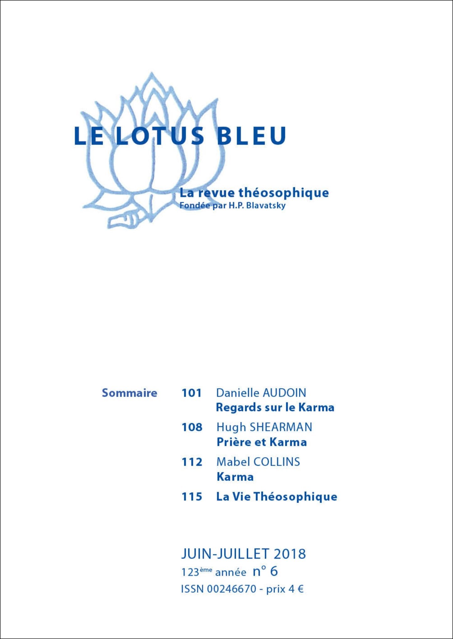 Le Lotus Bleu 2018/06