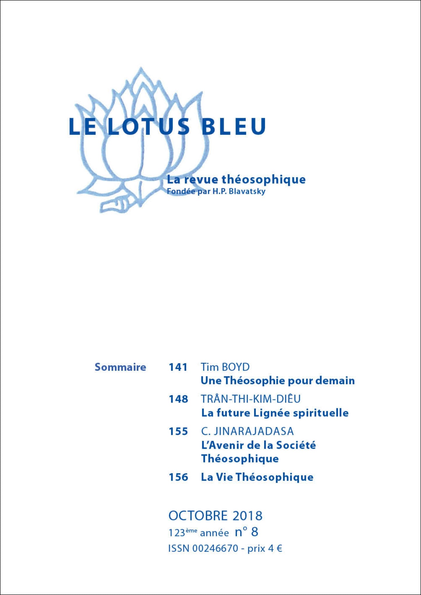 Le Lotus Bleu 2018/08