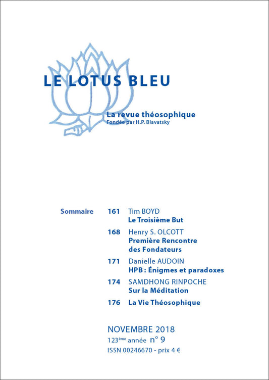 Le Lotus Bleu 2018/09