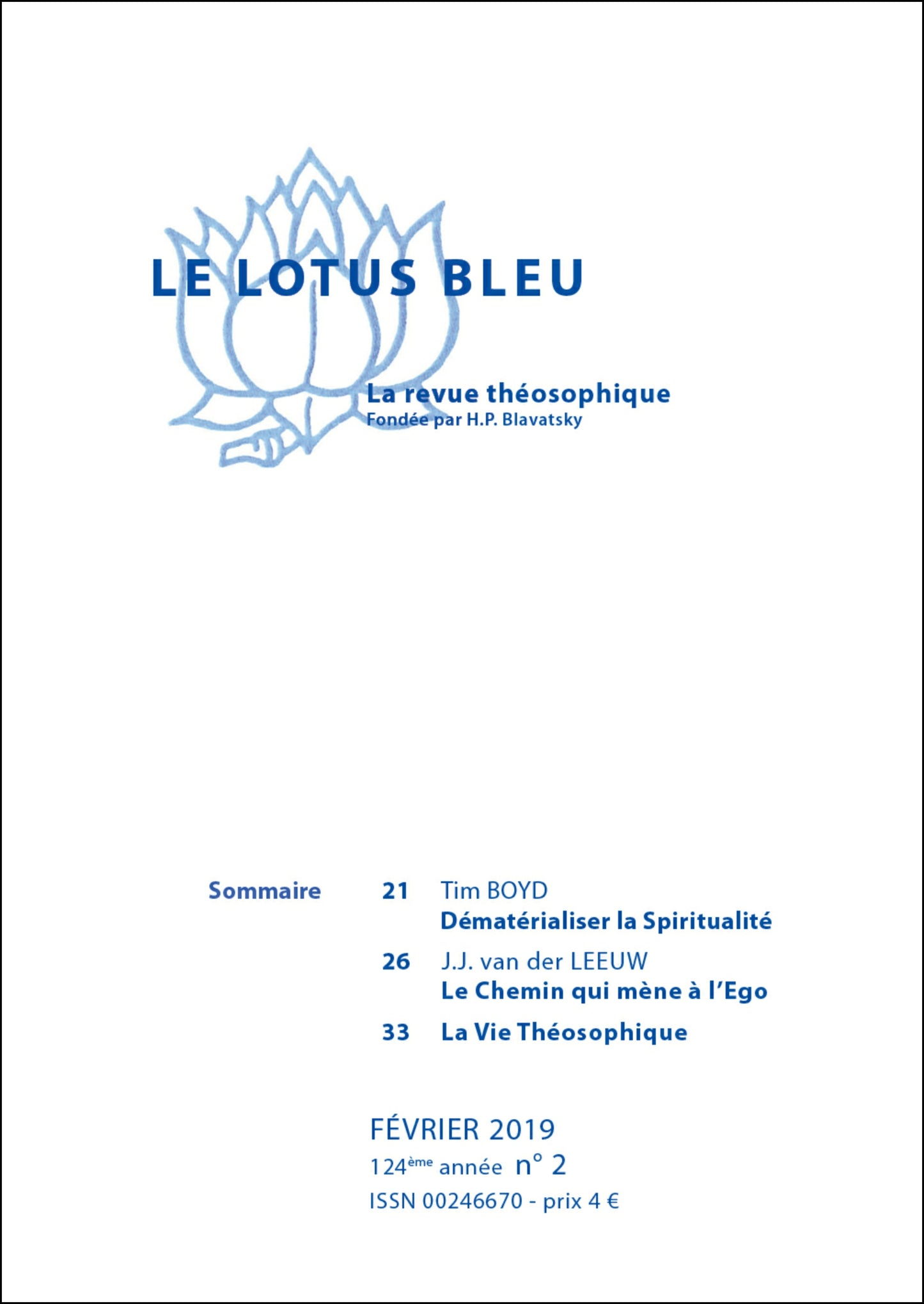 Le Lotus Bleu 2019/02
