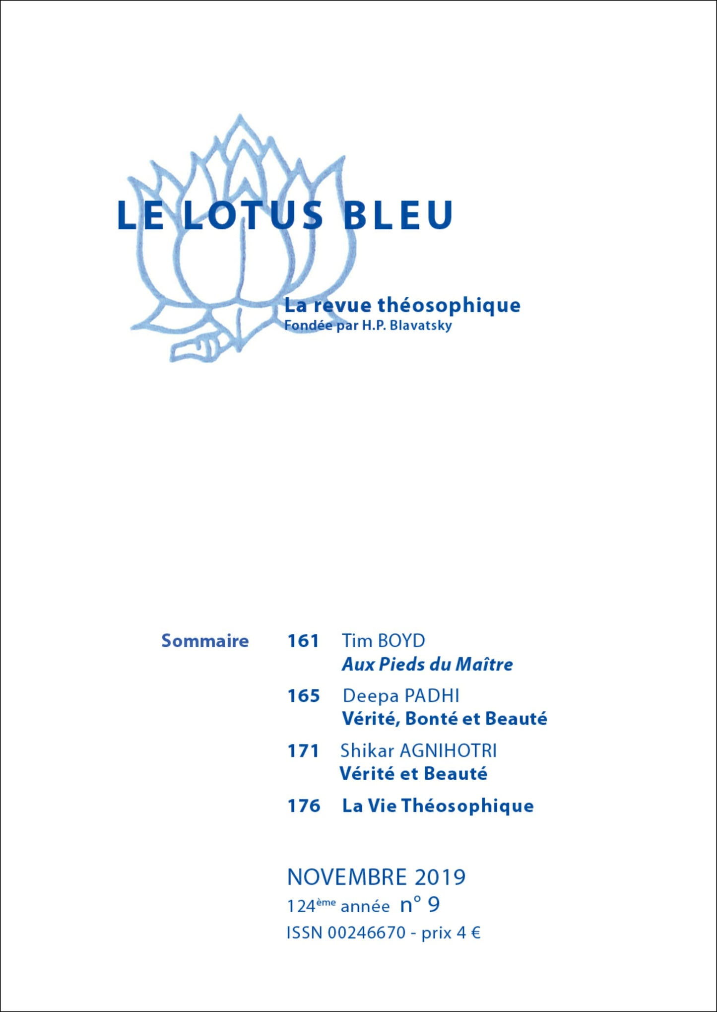 Le Lotus Bleu 2019/09