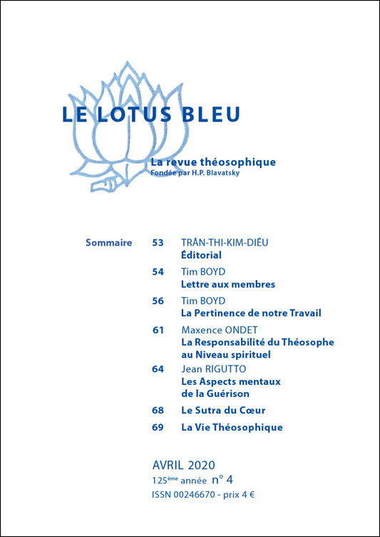 Le Lotus Bleu 2020/04
