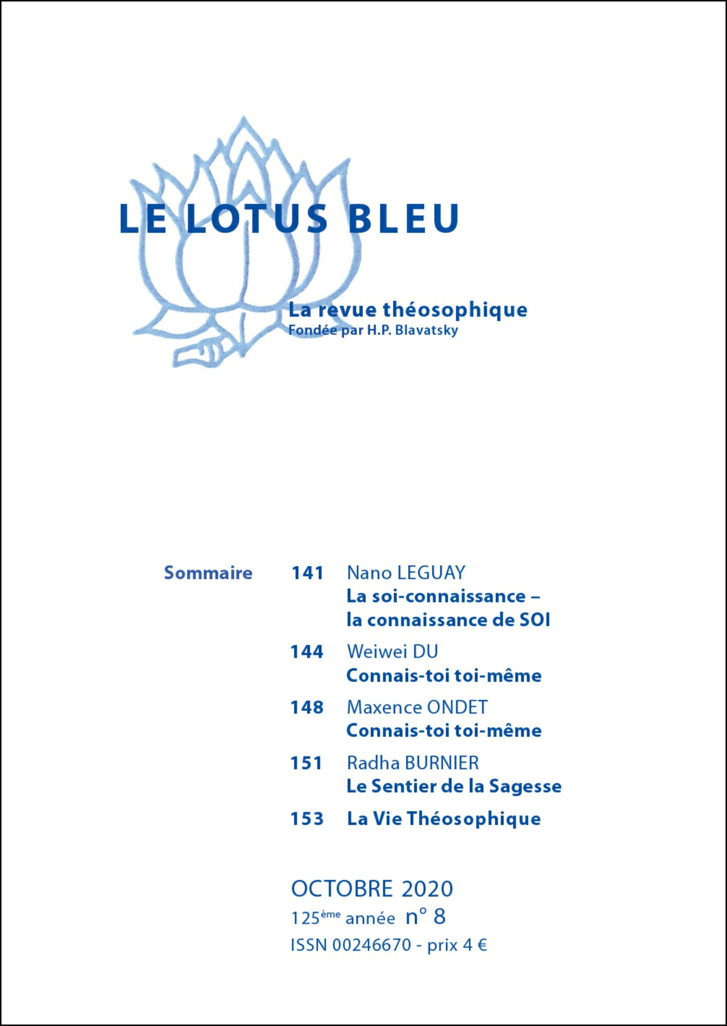 Le Lotus Bleu 2021/08