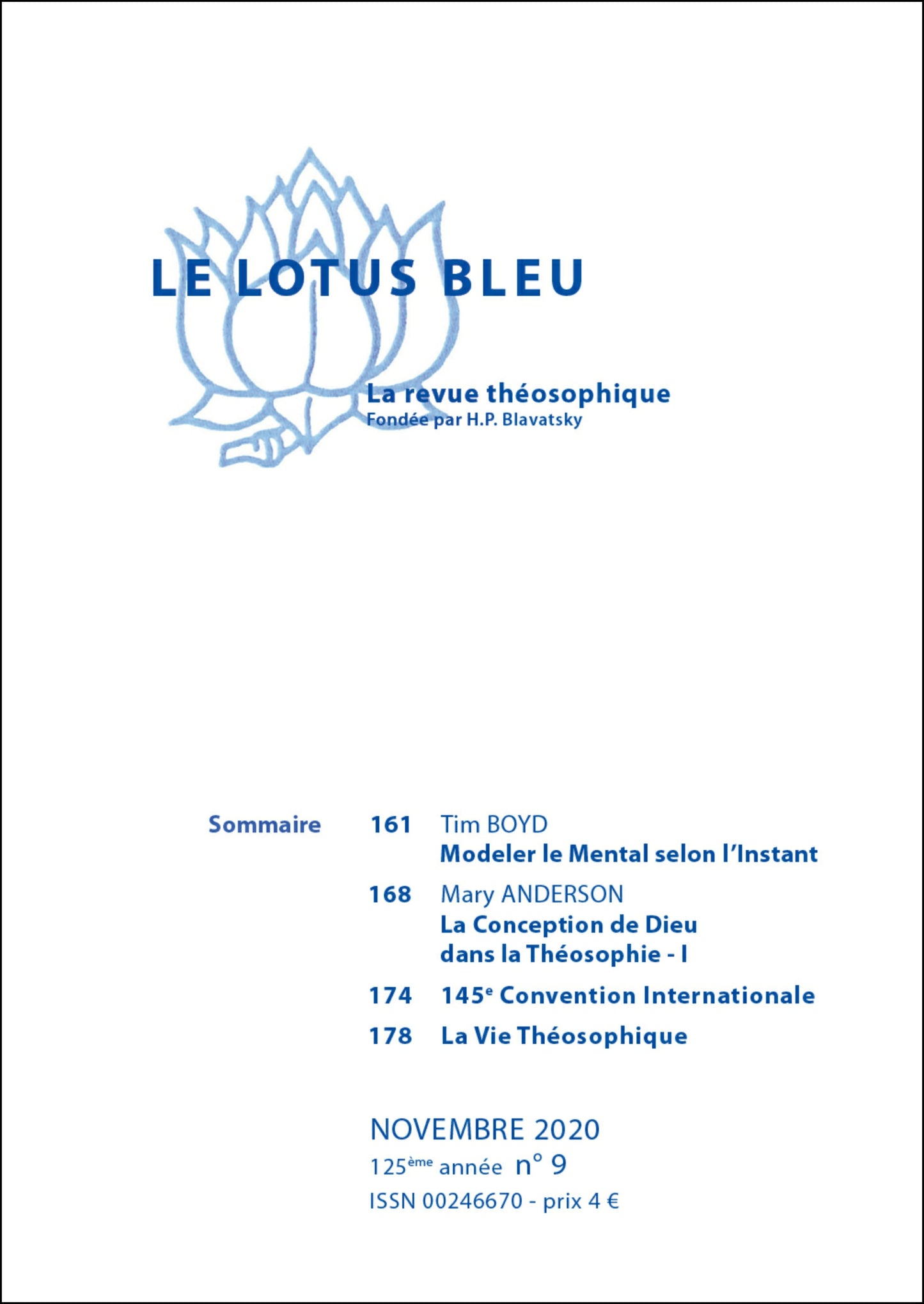 Le Lotus Bleu 2020/09