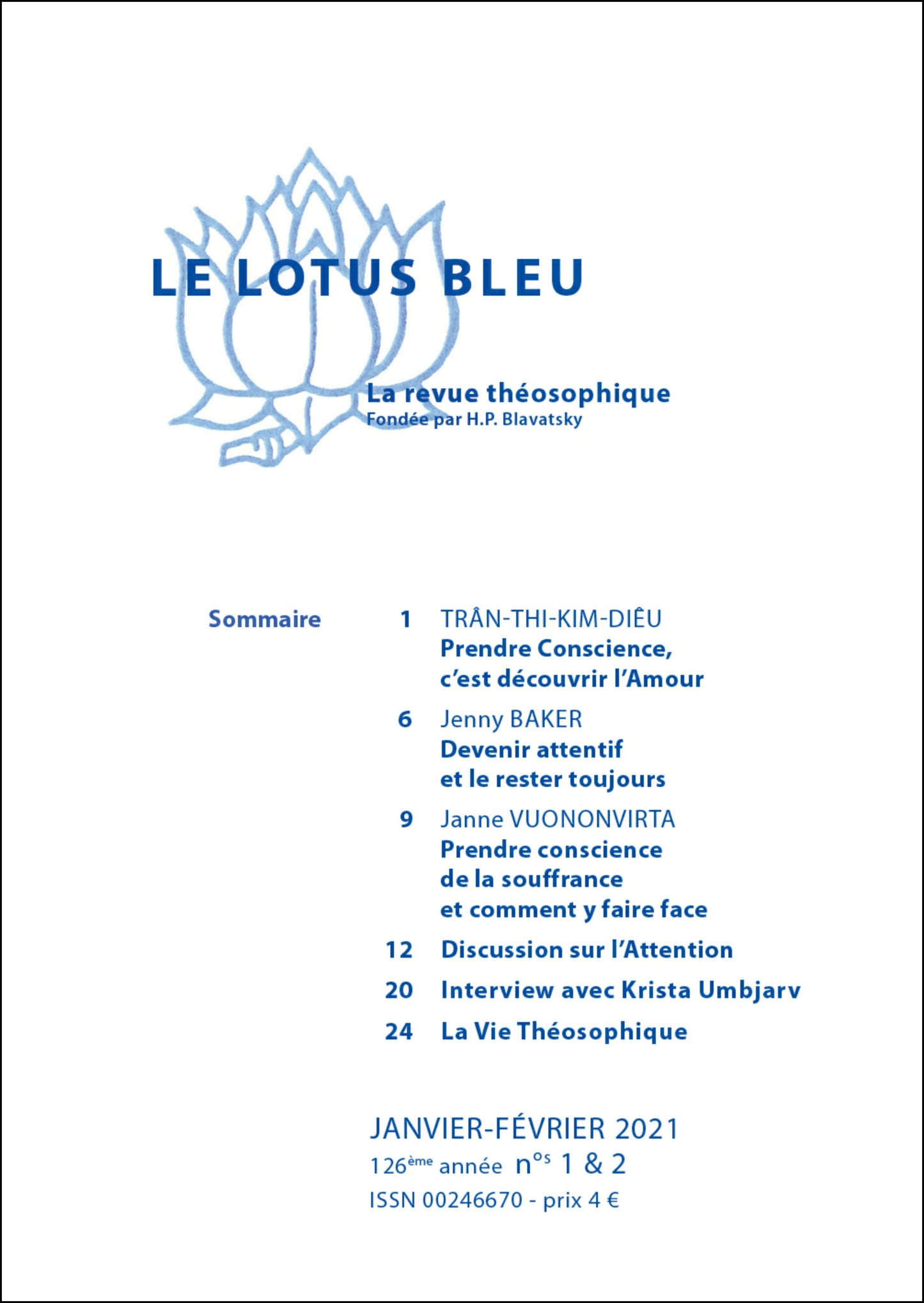 Le Lotus Bleu 2021/01-02
