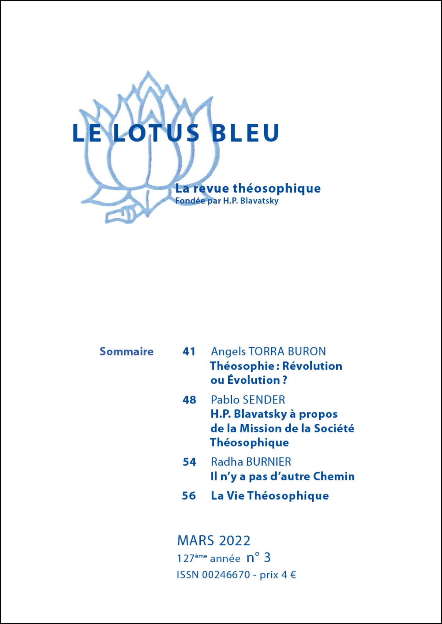 Le Lotus Bleu 2022/03