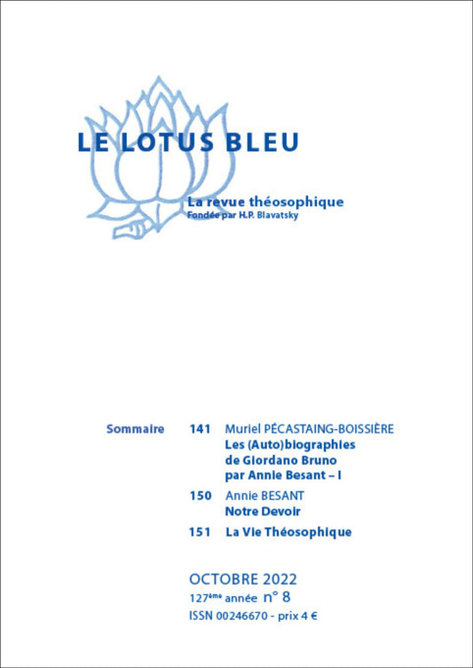 Le Lotus Bleu 2022/08